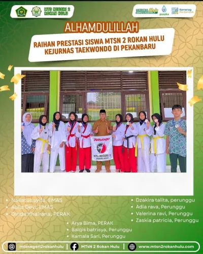 Peraihan Prestasi Kejurnas Taekwondo di Pekanbaru