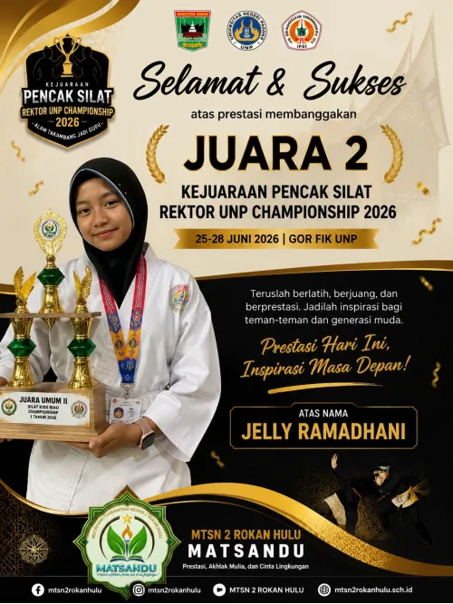 MTsN 2 Rokan Hulu Kembali Torehkan Prestasi Gemilang di Ajang Kejuaraan Pencak Silat Rektor UNP Championship 2026